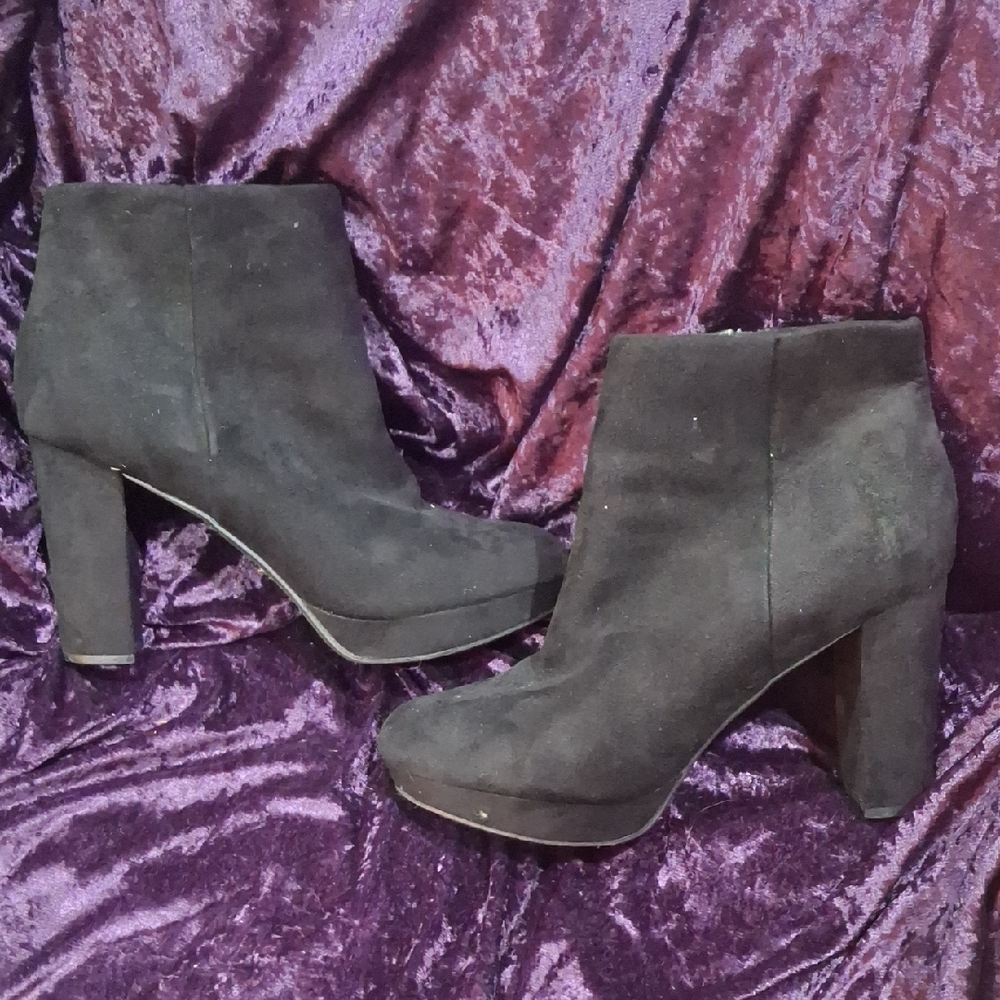 Black Suede Ankle Boots